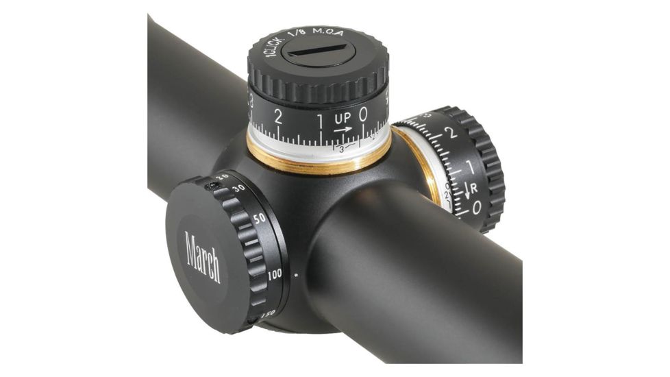 50 x 52mm Benchrest Rifle Scope, CH, Black