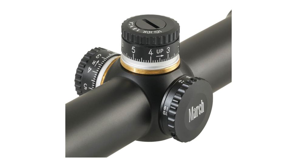 50 x 52mm Benchrest Rifle Scope, CH, Black
