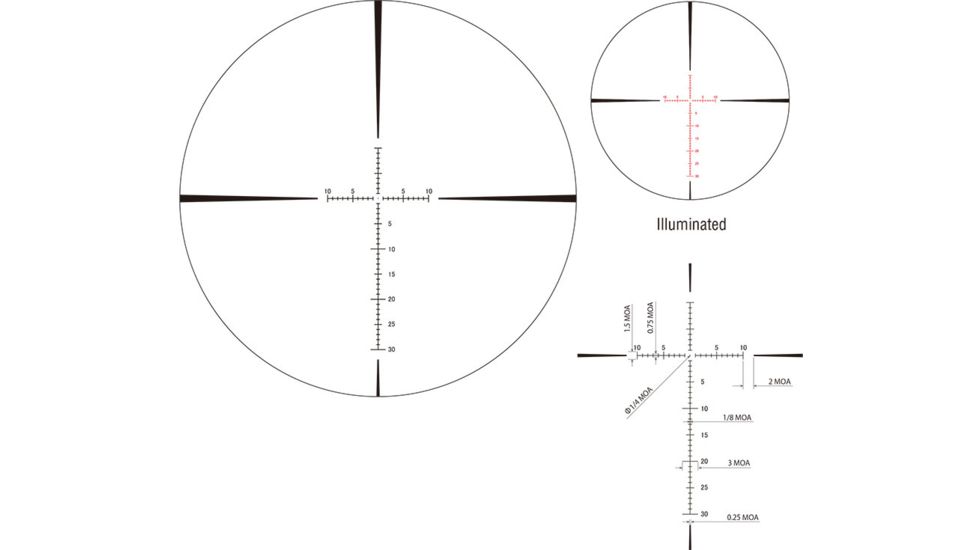 March Scopes 5X-40X56, Tactical Turret Rifle Scope, Fma-1 Reticle, With Illumination, Black, NSN None, D40V56FIMA4-FMA-1