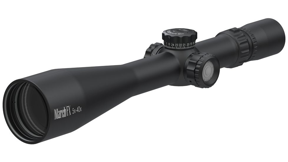 March Scopes 5X-40X56, Tactical Turret Rifle Scope, Fma-1 Reticle, With Illumination, Black, NSN None, D40V56FIMA4-FMA-1