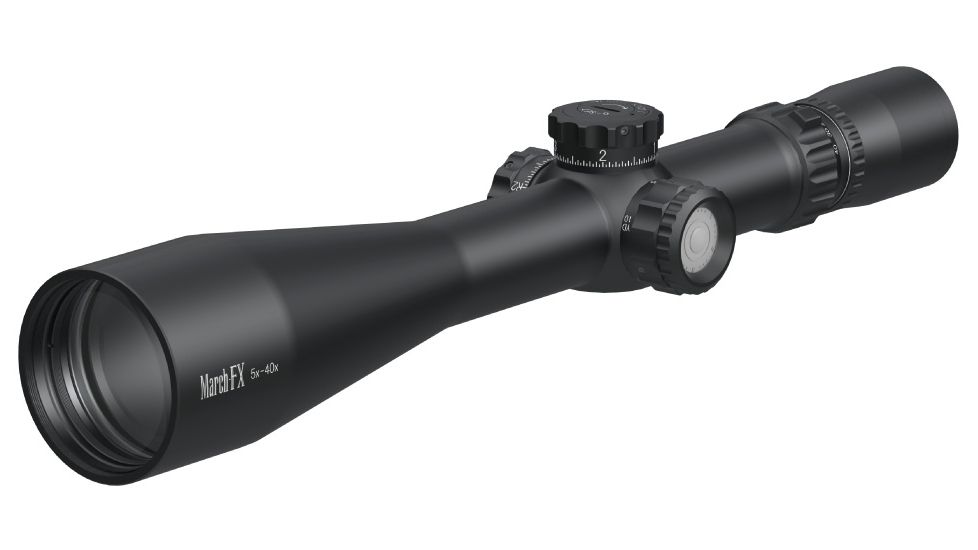 March Scopes 5X-40X56, Tactical Turret Rifle Scope, Fml-1 Reticle, With Illumination, Black, NSN None, D40V56FIML-FML-1