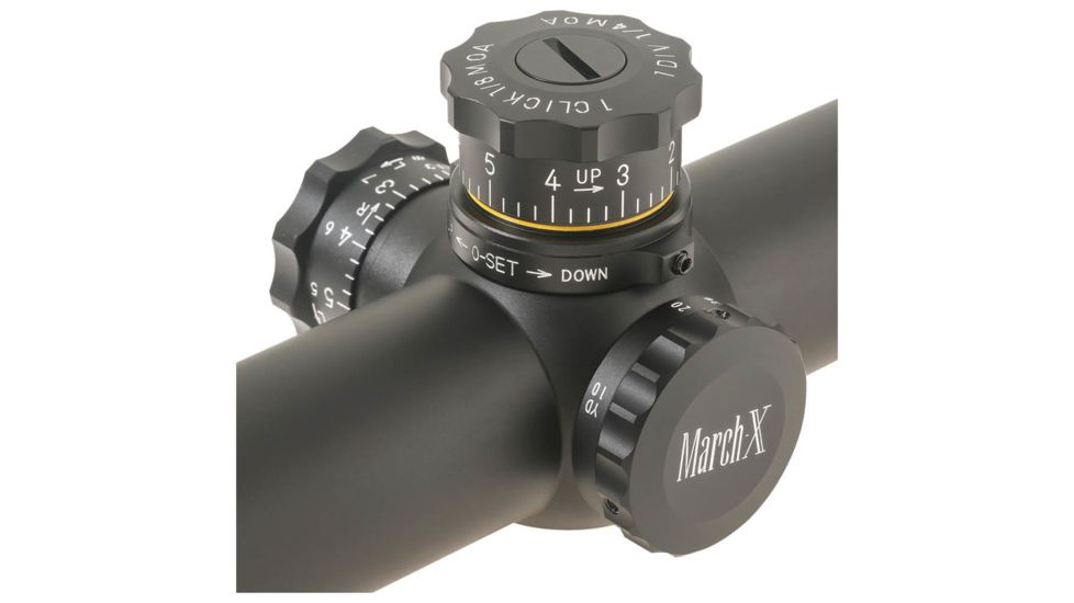 March Scopes High Master 10-60 x 56mm Tact Knob Scope 1/8in DOT, Black MAR1079