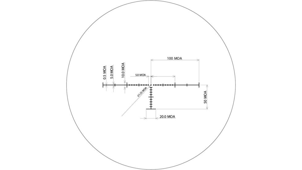 March Scopes High Master 10-60x56mm Tactical Knob Rifle Scope, Illuminated MTR-5, Black, MAR1094