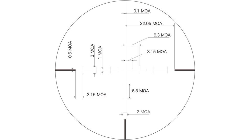 March Scopes High Master 10-60x56mm Tactical Knob Rifle Scope, Illuminated MTR-FT, Black, MAR1093