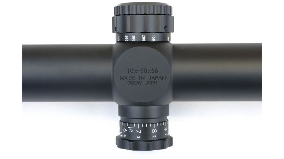 March Scopes High Master 10-60x56mm Tactical Knob Rifle Scope, Illuminated MTR-FT, Black, MAR1093