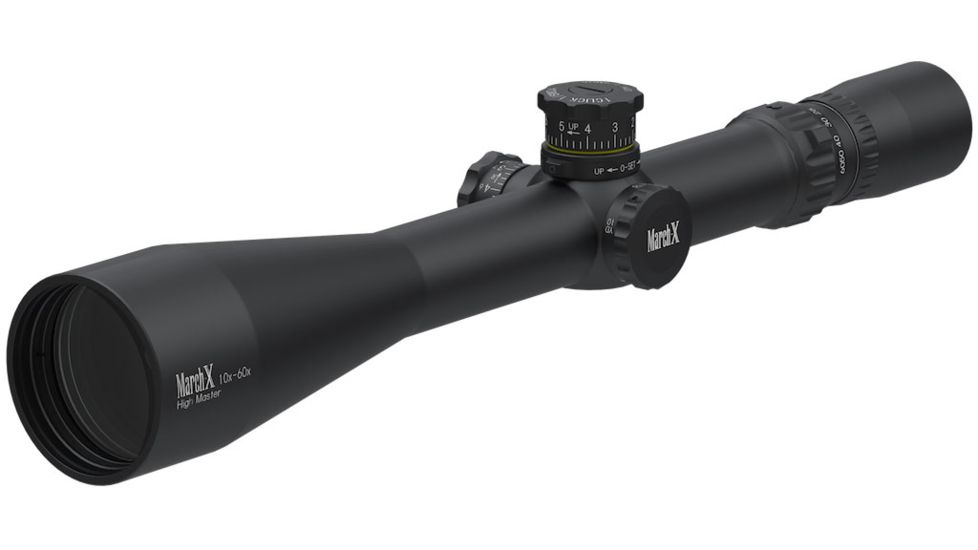 March Scopes High Master 10X-60X56, Tactical Turret Rifle Scope, 3/32Moa Dot Reticle, Black, NSN None, D60HV56T-3/32MOA-DOT