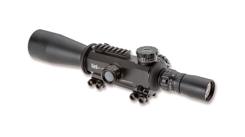 March Scopes High Master Genesis 6X-60X56G, Tactical Turret Rifle Scope, Fma-Mt Reticle, With Illumination, Black, NSN None, D60V56GFIMA-FMA-MT