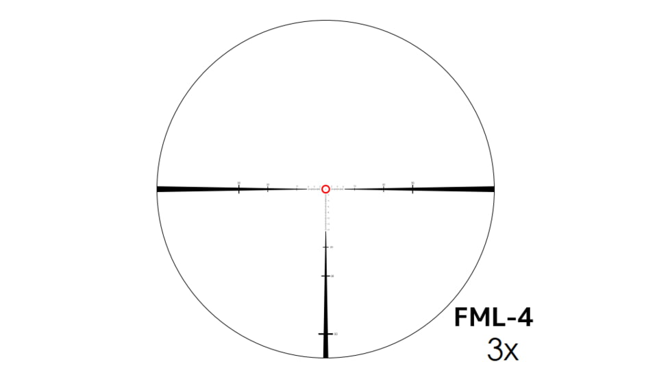 March Scopes 1.5-15x42mm Normal Turret Rifle Scopes, 30mm Tube, First Focal Plane, FML-4 Reticle, Black, D15V42FIMLNFML-4 Reticle