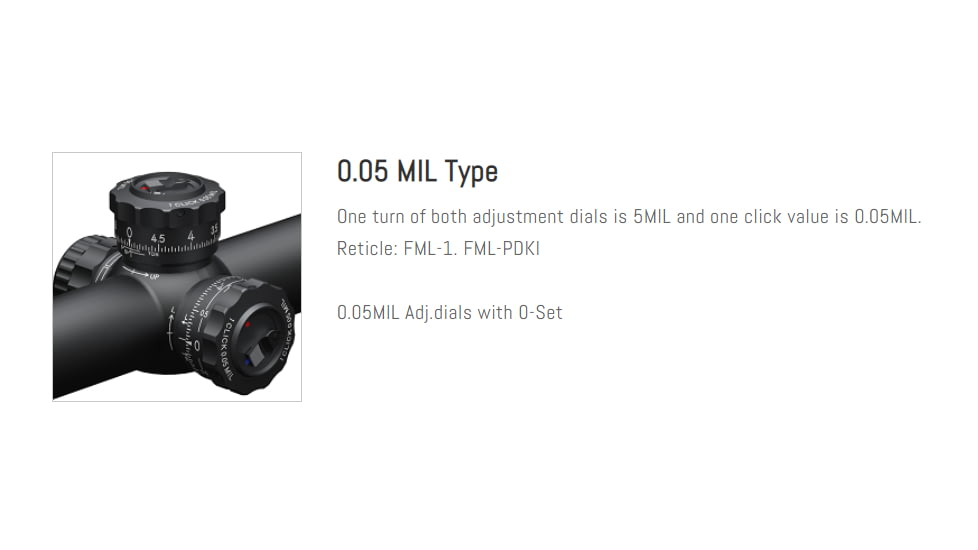 March Scopes 5X-40X56mm Genll, Tactical Turret Rifle Scope, FML-1 Reticle, 34mm Tube, FFP, 0.05 MIL, Black, D40V56FML-G2 FML-1