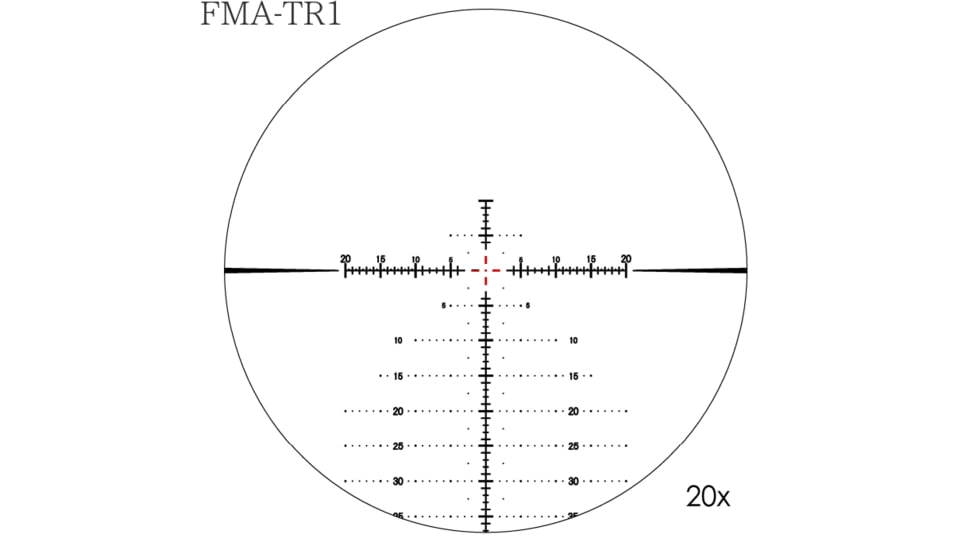 March Scopes 6-60x56mm Tactical Turret Rifle Scope, First Focal Plane, FMA-TR1 Reticle, Black, D60V56GFIMAFMA-TR1 Reticle