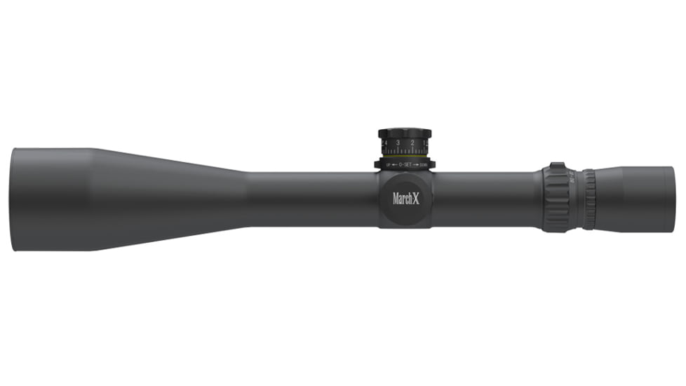 March Scopes 8-80X56mm Tactical Turret Rifle Scope, 34mm Tube, SFP, MTR-3 Reticle, Black, NSN None, D80V56TM MTR-3 Reticle