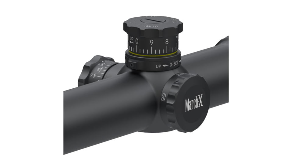 March Scopes 8-80X56mm Tactical Turret Rifle Scope, 34mm Tube, SFP, MTR-3 Reticle, Black, NSN None, D80V56TM MTR-3 Reticle