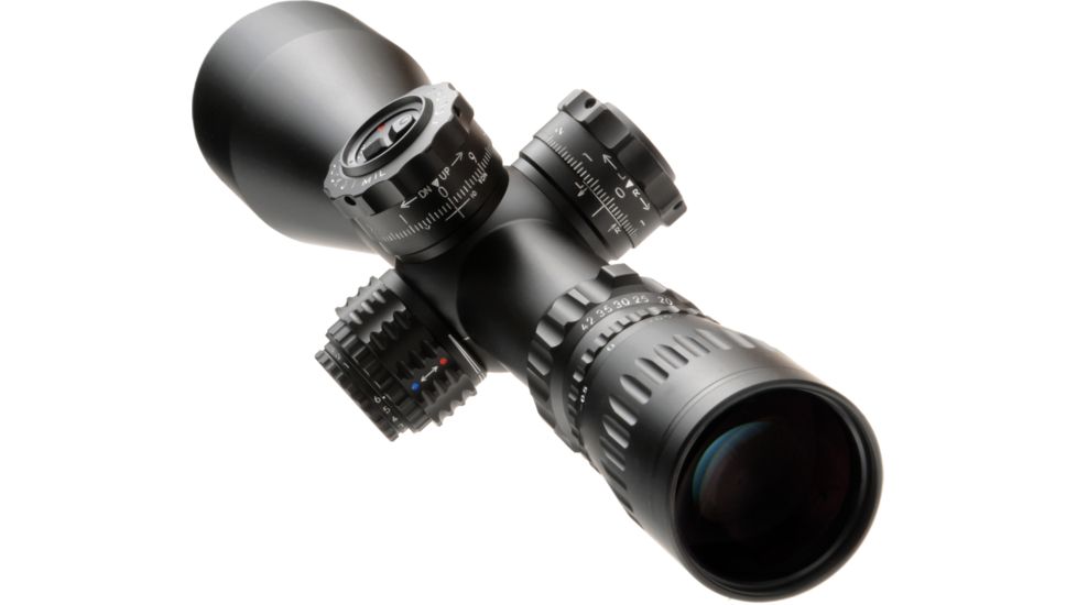 March Scopes High Master Wide Angle 5X-42X56, Tactical Turret Rifle Scope, FML-TR1 Reticle,, With Illumination, Black, NSN None, D42HV56WFIML-FML-TR1