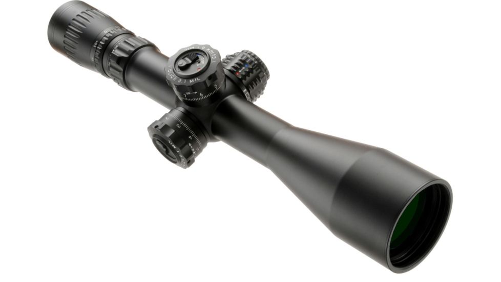 March Scopes High Master Wide Angle 5X-42X56, Tactical Turret Rifle Scope, FML-TR1 Reticle,, With Illumination, Black, NSN None, D42HV56WFIML-FML-TR1
