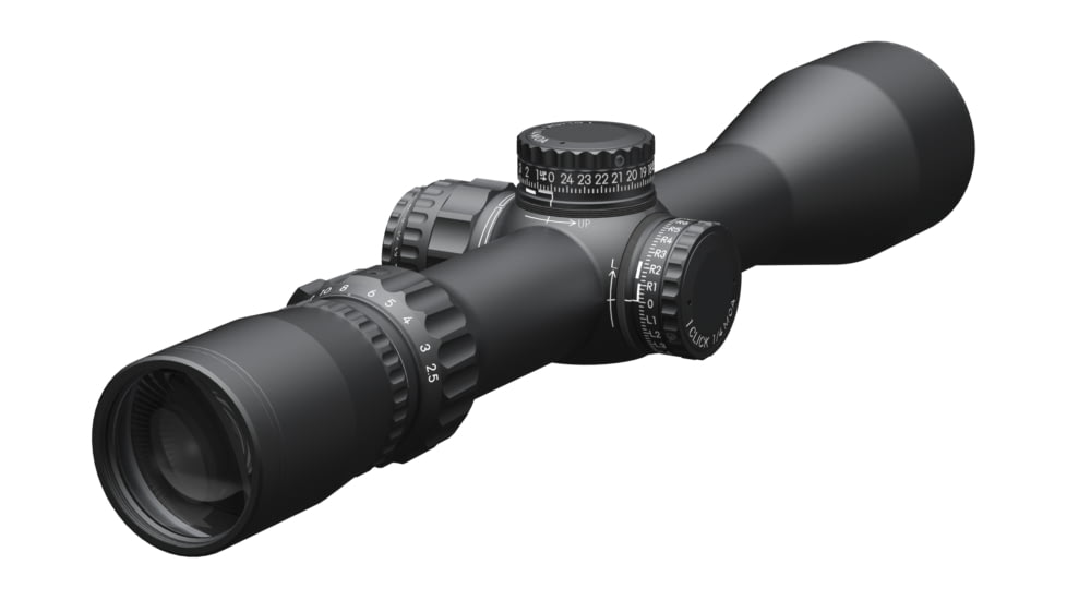 March Scopes Normal Turret 2.5-25x42mm, 30mm Tube, Second Focal Plane, FD-1 Reticle, MIL, Black, D25V42IMLFD-1 Reticle