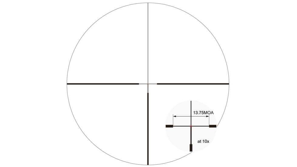 March Scopes Normal Turret 2.5-25x52mm, 30mm Tube, Second Focal Plane, FD-1 Reticle, MOA, Black, D25V52IFD-1 Reticle
