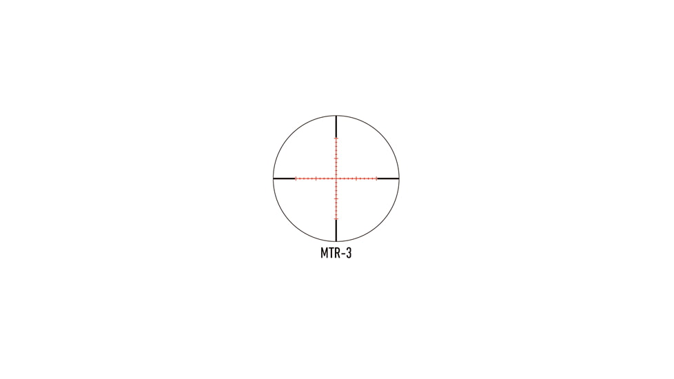March Scopes Normal Turret 2.5-25x52mm, 30mm Tube, Second Focal Plane, MTR-3 Reticle, MOA, Black, D25V52IMTR-3 Reticle