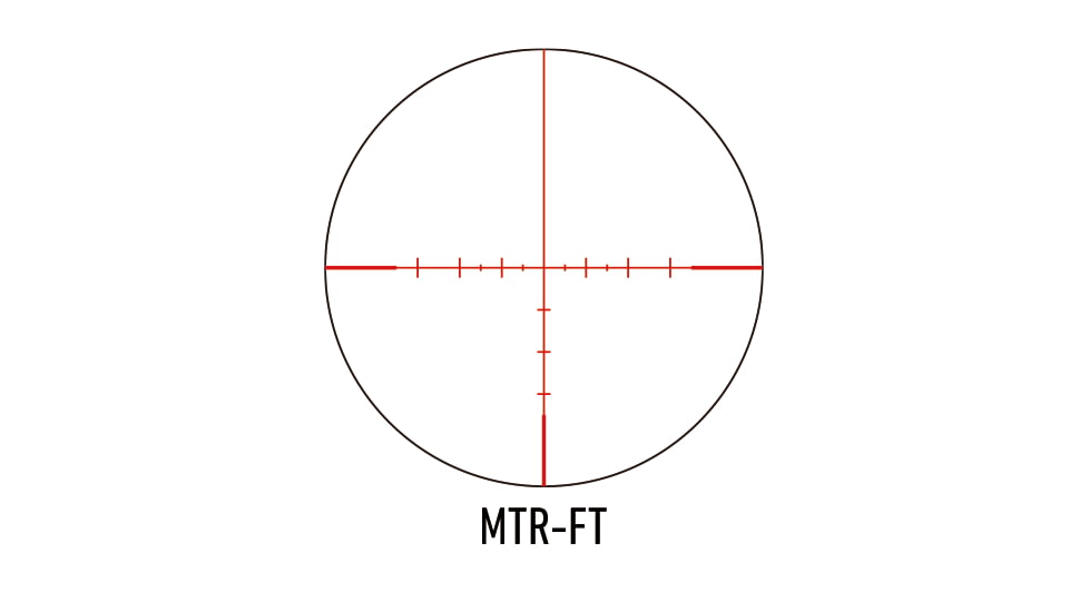 March Scopes Normal Turret 2.5-25x52mm, 30mm Tube, Second Focal Plane, MTR-FT Reticle, MOA, Black, D25V52IMTR-FT Reticle