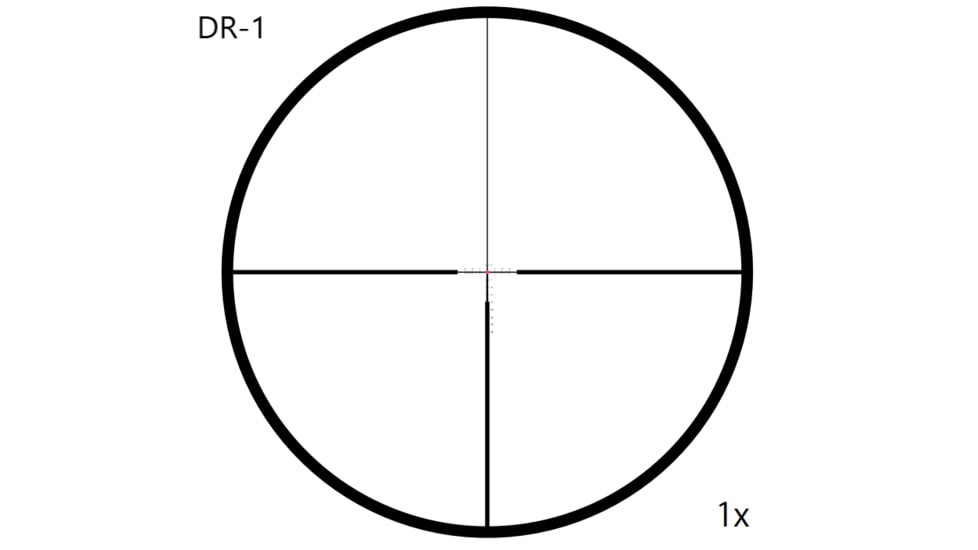 March Scopes Normal Turret Rifle Scope, 1-10x24mm, 30mm tube, DR-1 Reticle, w/6-level Illumination, w/Custom Unimount, Black, NSN None, D10SV24FIMLN-P DR-1 reticle