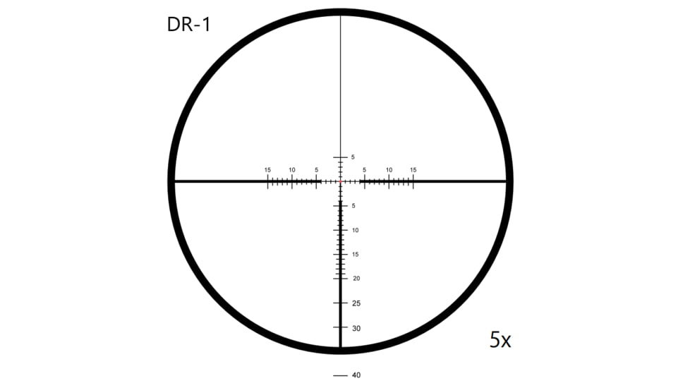March Scopes Normal Turret Rifle Scope, 1-10x24mm, 30mm tube, DR-1 Reticle, w/6-level Illumination, w/Custom Unimount, Black, NSN None, D10SV24FIMLN-P DR-1 reticle