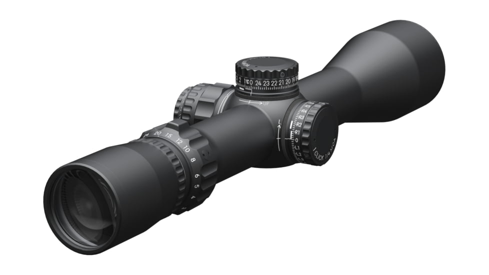 March Scopes Normal Turrets 3-24x42mm Rifle Scope, 30mm Tube, First Focal Plane, FML Reticle, MIL, Black, D24V42FIMLNFML Reticle