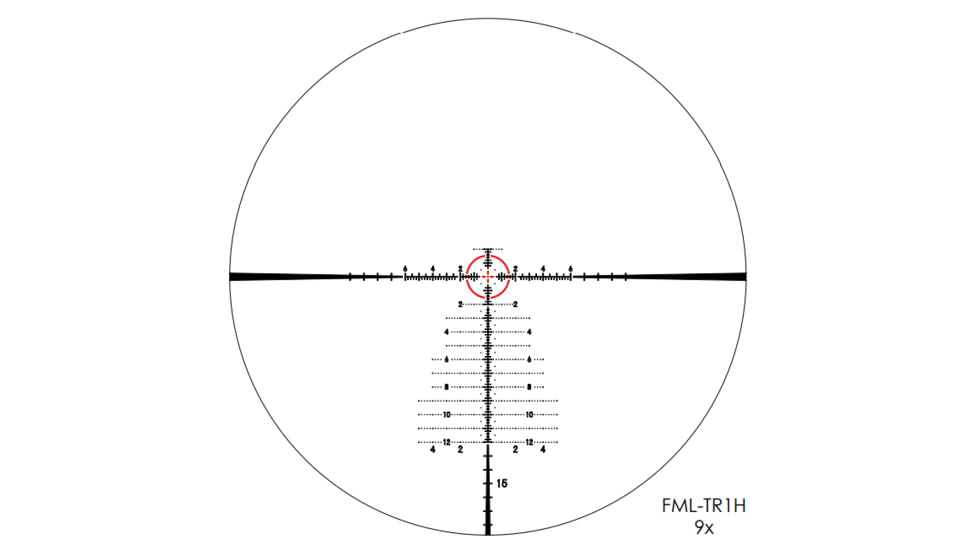 March Scopes Normal Turrets 3-24x42mm Rifle Scope, 30mm Tube, First Focal Plane, FML-TR1H Reticle, MIL, Black, D24V42FIMLNFML-TR1H Reticle