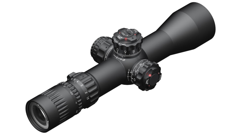 March Scopes Rifle Scope, 1.5X-15X42mm, FFP, DR-TR2 Reticle, w/ 6-level Illumination, Black, D15V4