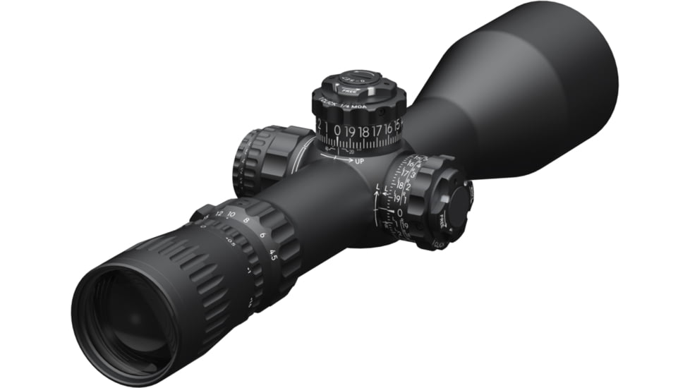 March Scopes Rifle Scope, 4.5-28x52mm, FFP, FML-3 Reticle, With 6-level Illumination, Shuriken Lock Turrets, Black, D28H