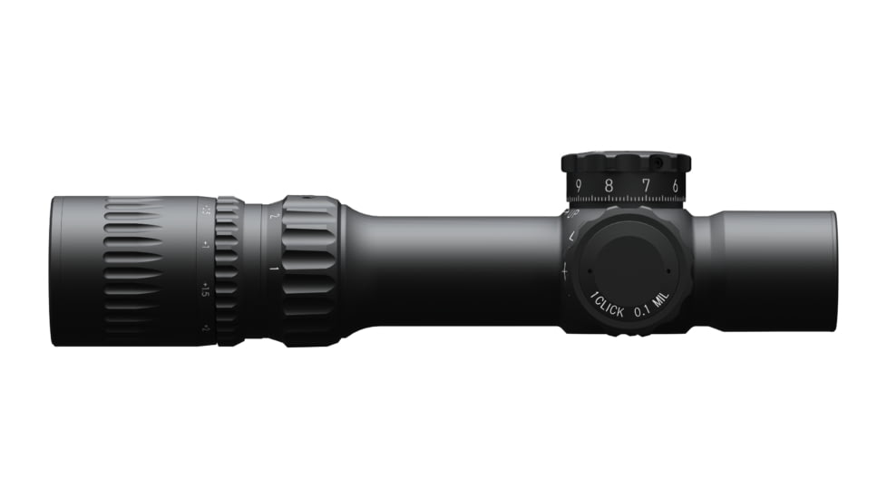 March Scopes Tactical Turret Rifle Scope, 1-10x24mm, 30mm tube, DR-TR1 Reticle, w/6-level Illumination,, Black, NSN None, D10SV24FIML DR-TR1 Reticle