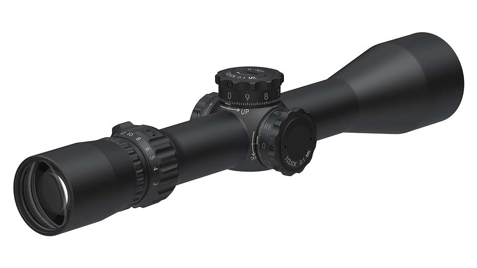 March Scopes Tactical Turret Rifle Scope, 3-24x42mm, 30mm tube, FML-TR1H Reticle, Black, NSN None, D24V42FML FML-TR1H Reticle