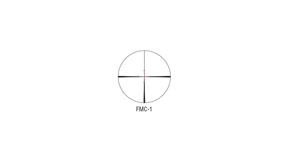 March Scopes Tactical Turret Shorty Rifle Scope, 1X-10X24mm, FFP, FMC-1 Reticle, w/ 6-level Illumination, Black, NSN None, D10SV24FIML FMC-1 Reticle