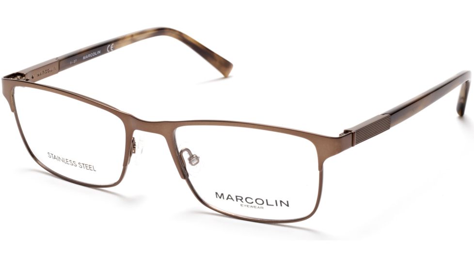 Marcolin MA3013 Eyeglass Frames - Matte Dark Brown Frame Color, Matte Dark Brown Lens Color