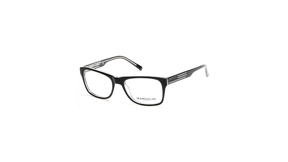 Marcolin MA6819 Eyeglass Frames - Black/Crystal Frame Color