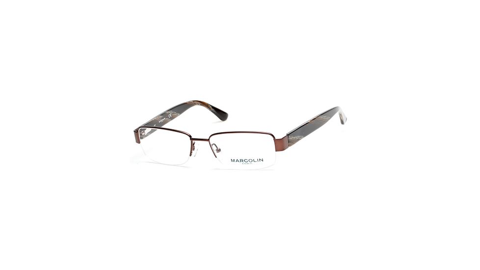 Marcolin MA6820 Eyeglass Frames - Matte Dark Brown Frame Color