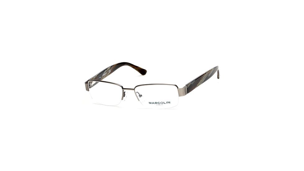 Marcolin MA6820 Eyeglass Frames - Shiny Gun Metal Frame Color