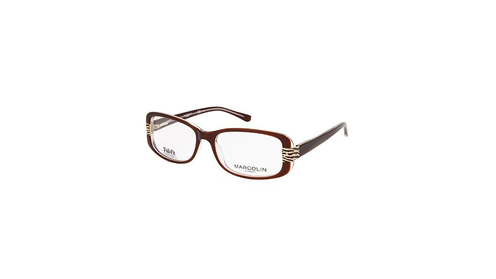 Marcolin MA7309 Eyeglass Frames - Dark Brown Frame Color
