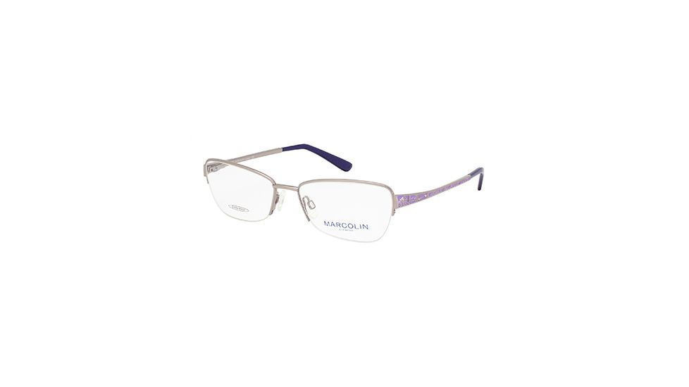 Marcolin MA7326 Eyeglass Frames - Shiny Gun Metal Frame Color