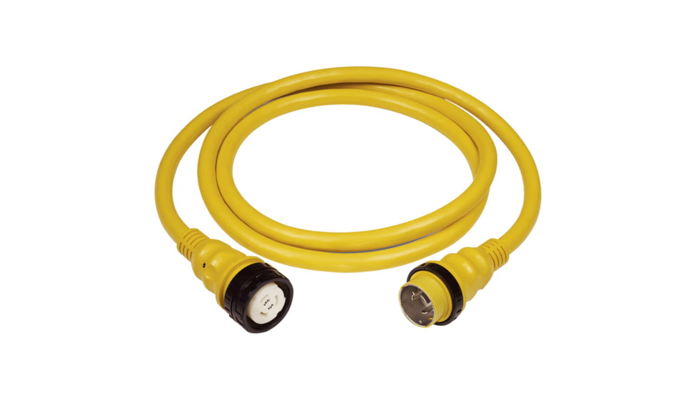 Marinco 50Amp 125/250V Shore Power Cable - 25' - Yellow 49225