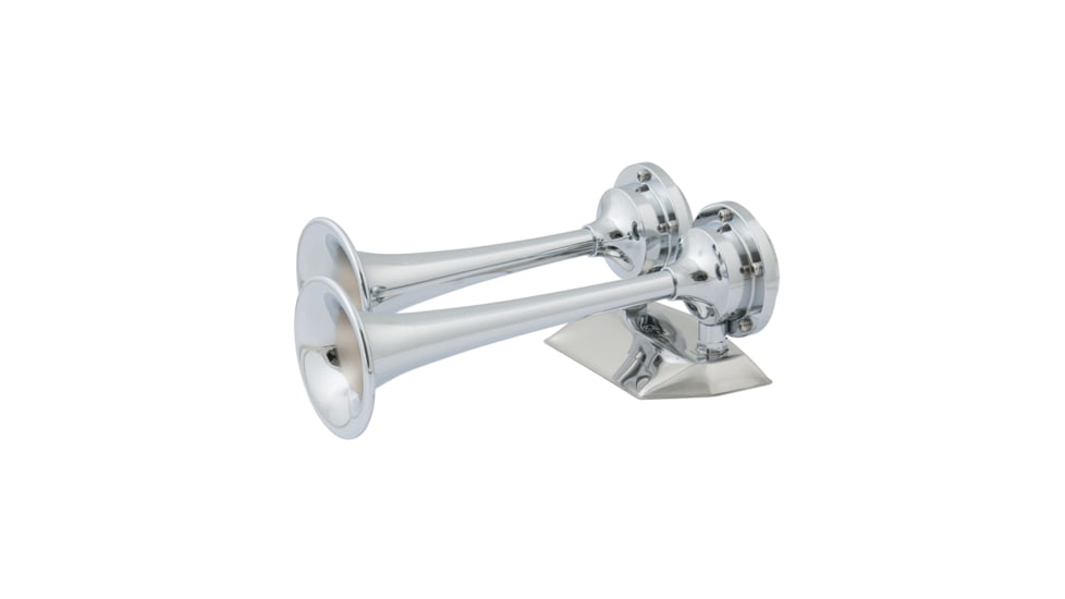 Marinco Chrome Plated Dual Trumpet Mini Air Horn 12V 79168