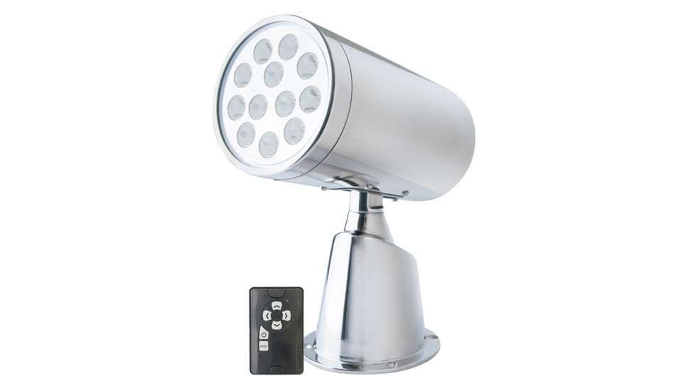 Marinco Wireless LED Stainless Steel Spotlight w/ Remote, 23050A