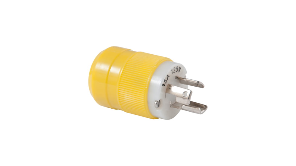 Marinco Locking Plug - 15A, 125V - Yellow
