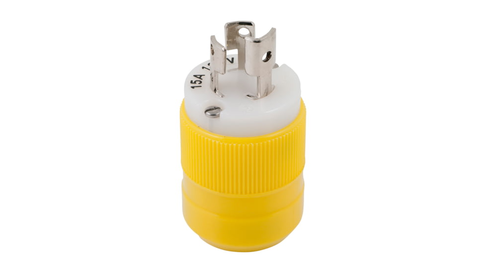 Marinco Locking Plug - 15A, 125V - Yellow