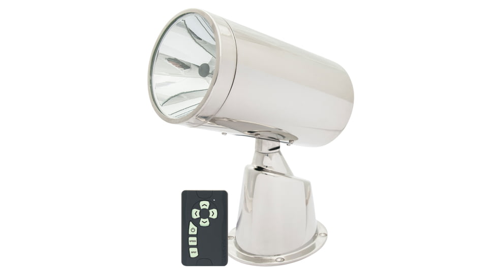 Marinco Wireless Stainless Steel Spotlight/Floodlight w/ Remote, 22150A