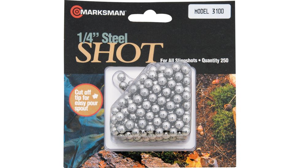 Marksman Steel Hunting Shots, 1/4in. diameter MA3100