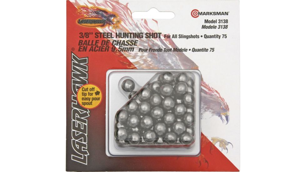 Marksman Steel Hunting Shots, 3/8in. diameter MA3138