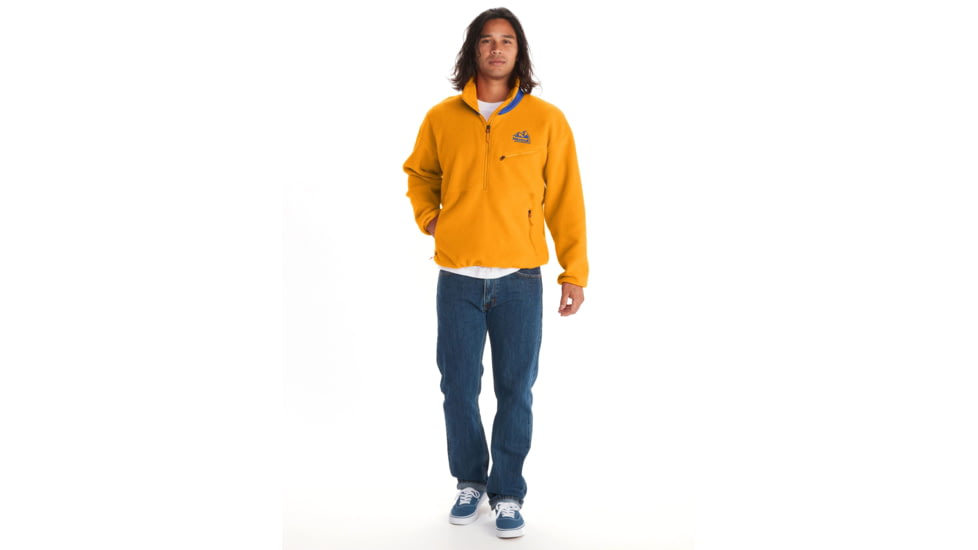 Marmot 94 E.C.O. Recycled Fleece - Mens, Golden Sun/Trail Blue, Extra Large, M14196-23231-XL