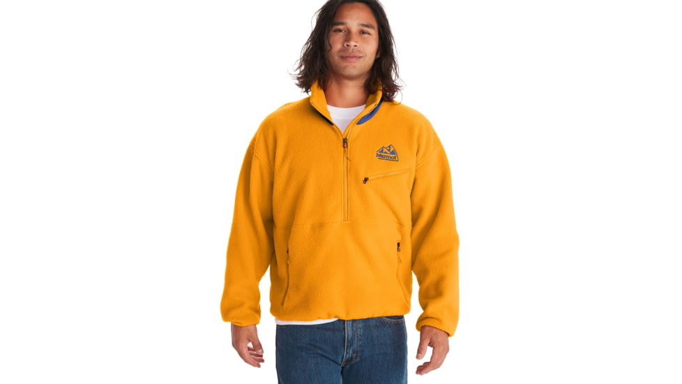 Marmot 94 E.C.O. Recycled Fleece - Mens, Golden Sun/Trail Blue, Extra Large, M14196-23231-XL