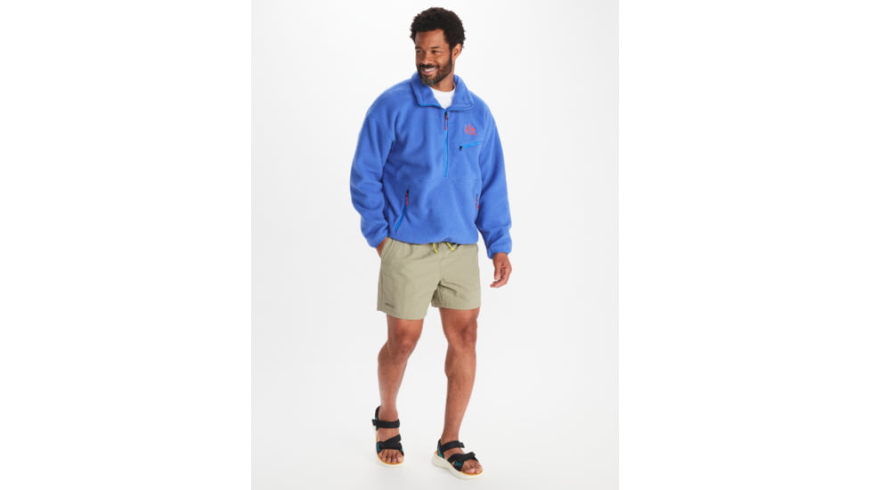 Marmot 94 E.C.O. Recycled Fleece - Mens, Trail Blue/Victory Red, Small, M14196-21743-S