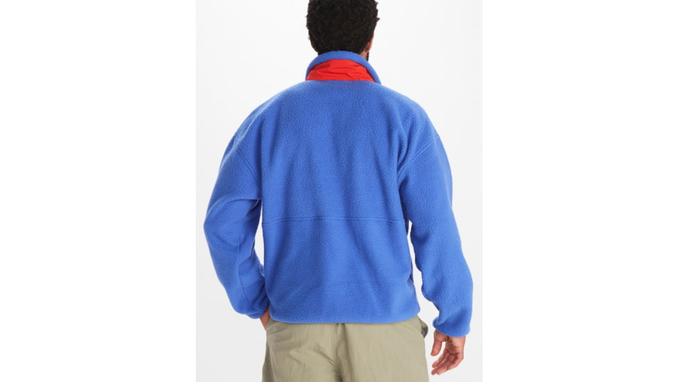 Marmot 94 E.C.O. Recycled Fleece - Mens, Trail Blue/Victory Red, Small, M14196-21743-S