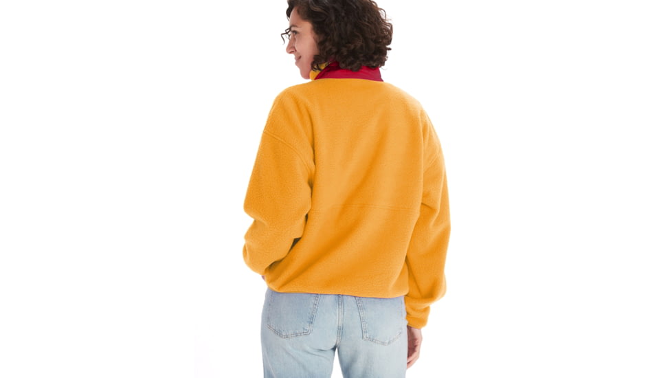 Marmot 94 E.C.O. Recycled Fleece - Womens, Golden Sun/Team Red, Medium, M14197-23230-M